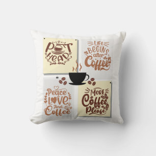 Koffie-Posters Kussen