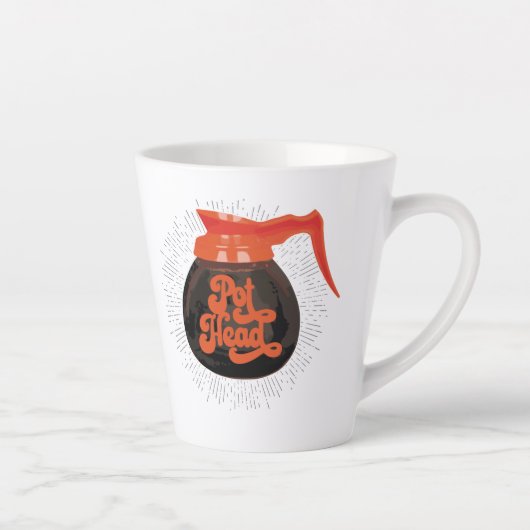 (Koffie) Pot Head Latte Mok (Rechts)