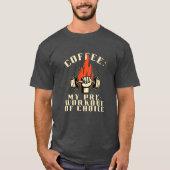Koffie Pre-Workout Black Red Grunge Fitness T-shirt (Voorkant)