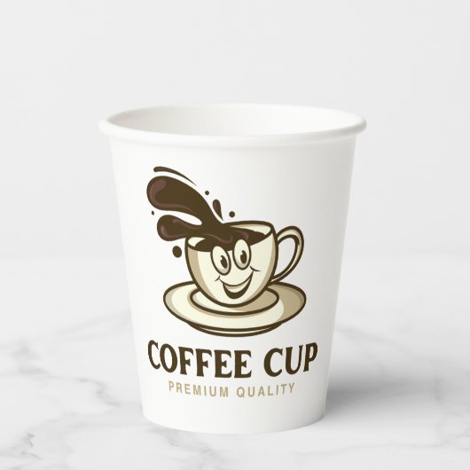Koffie premie papieren bekers (Voorkant)