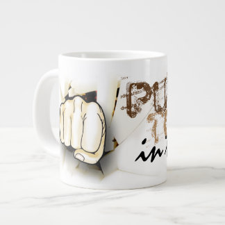 Koffie. Punch Today in the Face. Grote Koffiekop