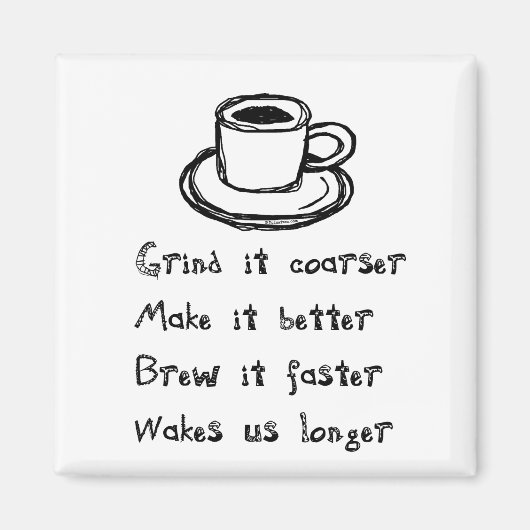 koffie-Punk magneet (Voorkant)