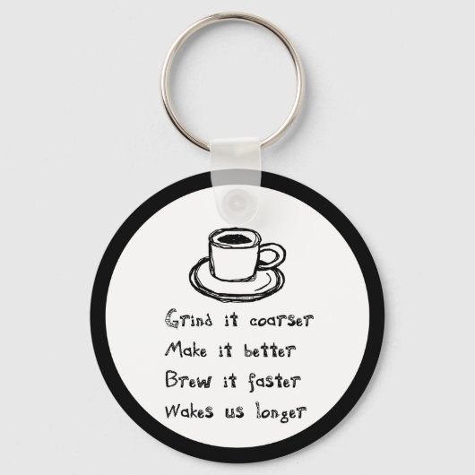 Koffie-Punk Sleutelhanger (Voorkant)