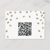 Koffie QR Code Vrijgezellenfeest Registry Informatiekaartje (Achterkant)