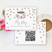 Koffie QR Code Vrijgezellenfeest Registry Informatiekaartje