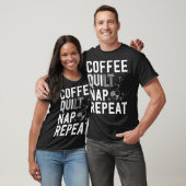Koffie Quilt Nap herhaal Quilting voor vrouwen T-shirt (Unisex)