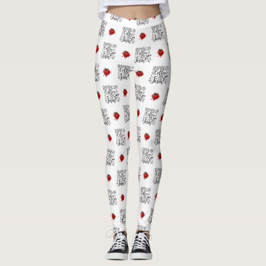 KOFFIE-QUOTES-LEGGINGS LEGGINGS (Voorkant)