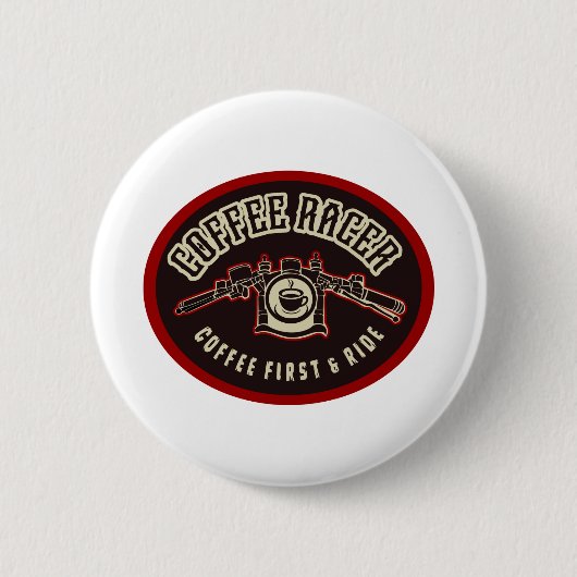 KOFFIE RACER 2 RONDE BUTTON 5,7 CM (Voorkant)