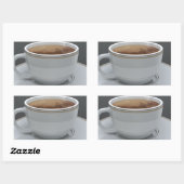Koffie Rechthoekige Sticker (Vel)