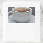 Koffie Rechthoekige Sticker (Tas)