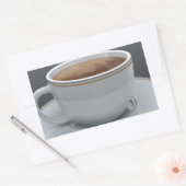Koffie Rechthoekige Sticker (Envelop)
