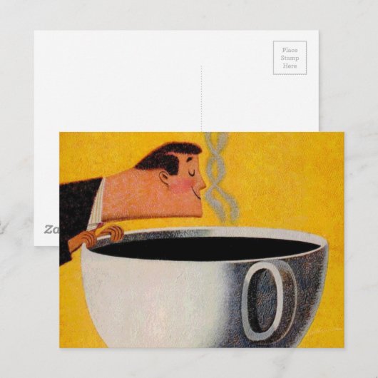  koffie-reclame briefkaart (Voorkant / Achterkant)