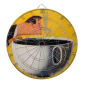 koffie-reclame dartbord (Voorkant)