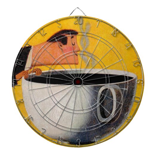koffie-reclame dartbord (Voorkant)