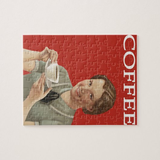 koffie reclame Jigzaag Puzzle Legpuzzel (Horizontaal)