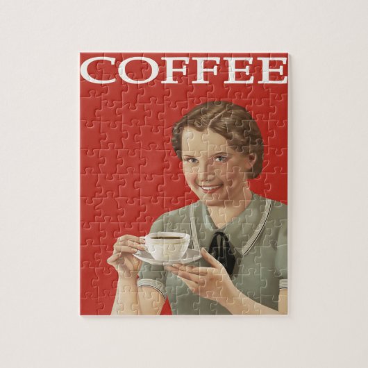 koffie reclame Jigzaag Puzzle Legpuzzel (Verticaal)