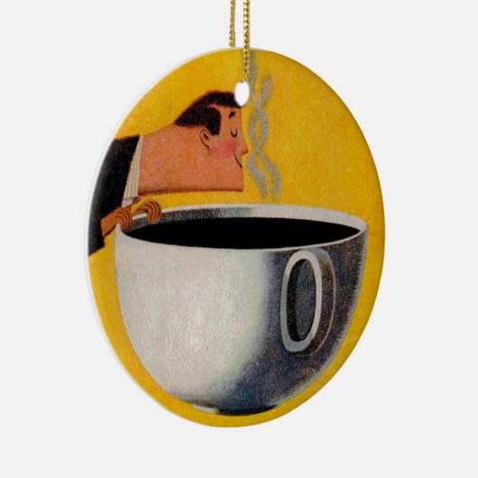  koffie-reclame keramisch ornament (Rechts)