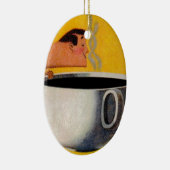  koffie-reclame keramisch ornament (Rechts)