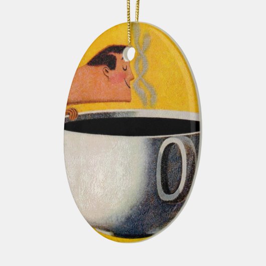  koffie-reclame keramisch ornament (Links)