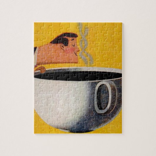 koffie-reclame legpuzzel (Verticaal)