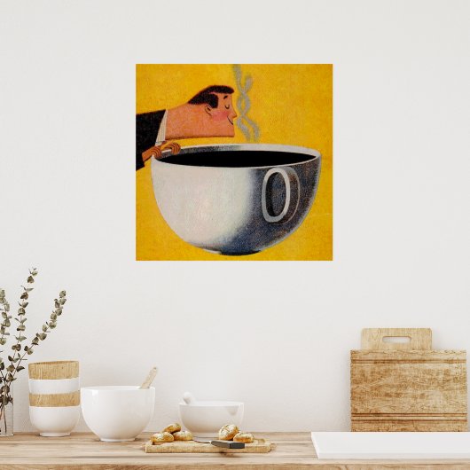  koffie-reclame poster (Keuken)