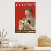  koffie-reclame poster (Keuken)