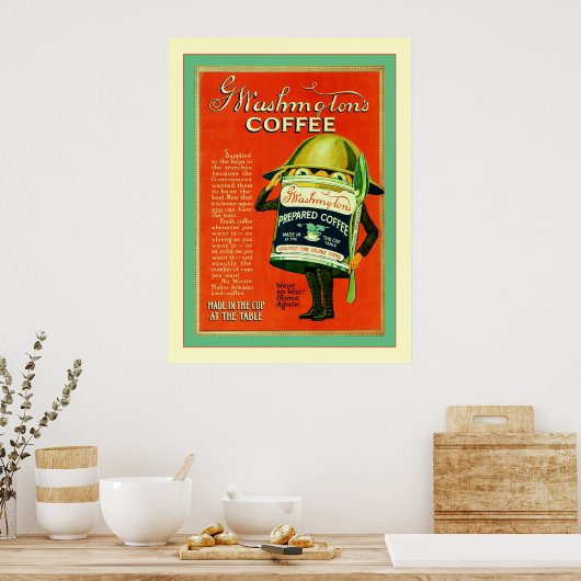 koffie-reclame poster (Keuken)