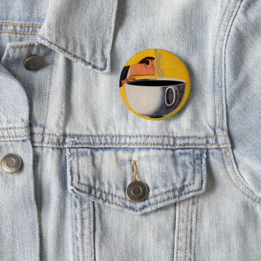  koffie-reclame ronde button 5,7 cm (In situ)