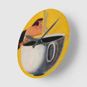 koffie-reclame ronde klok (Hoek)