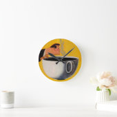 koffie-reclame ronde klok (Huis)