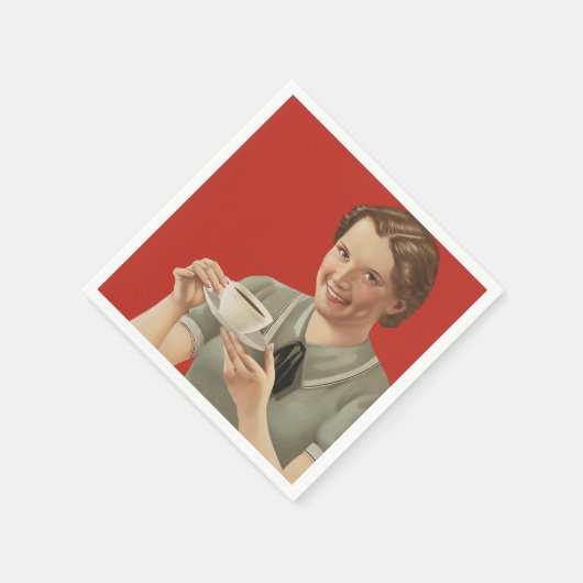  koffie-reclame servet (Hoek)