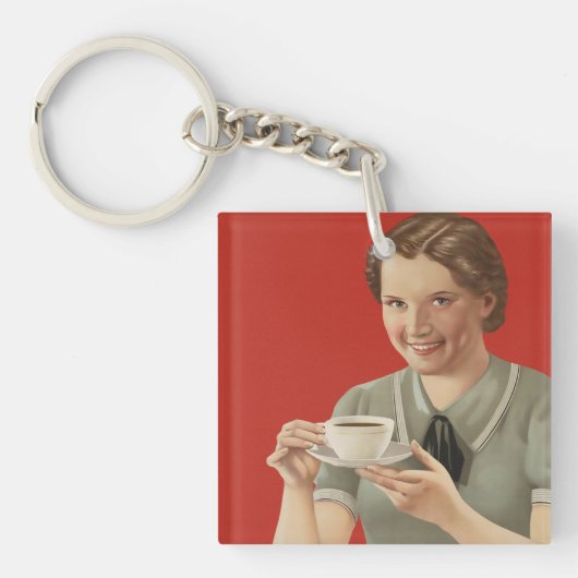  koffie-reclame sleutelhanger (voorkant)