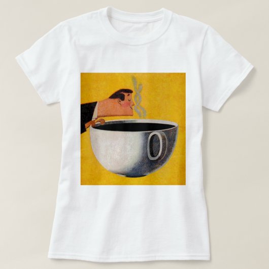 koffie-reclame t-shirt (Design voorkant)