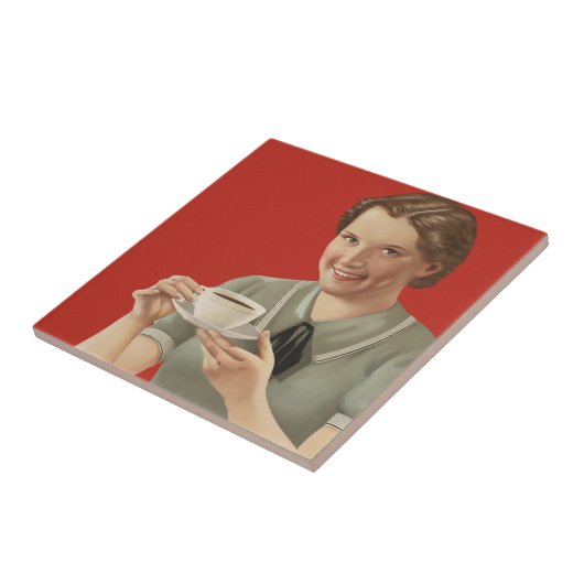  koffie-reclame tegeltje (Zijkant)