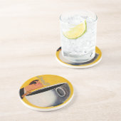  koffie-reclame zandsteen onderzetter (Zijkant)