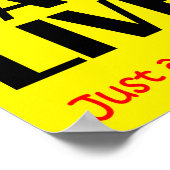 Koffie redt levens Funny Poster (Hoek)