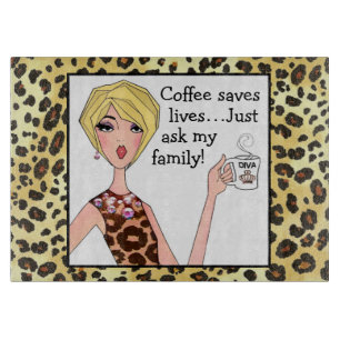 Koffie redt levens - vraag het maar aan mijn famil snijplank