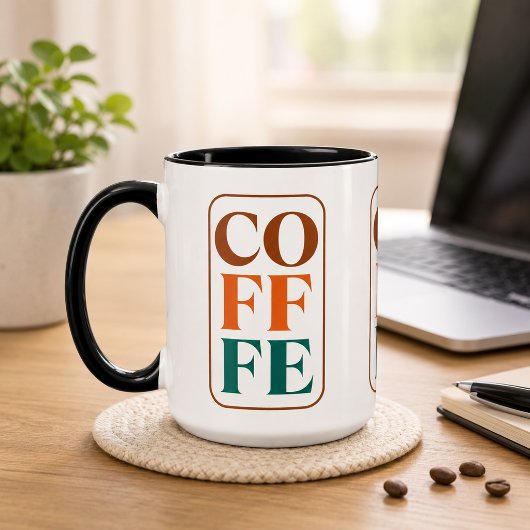 Koffie Retro Combo Mok voor Koffieliefhebbers
