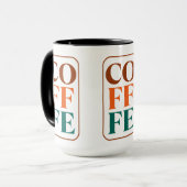 Koffie Retro Combo Mok voor Koffieliefhebbers (Voorkant links)