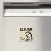 KOFFIE RETRO HUISVROUW MAGNETEN (Insitu (Vaatwasser))