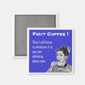 Koffie Retro - Magneet (Voorkant / Achterkant)