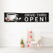 Koffie rijden door spandoek (Insitu)