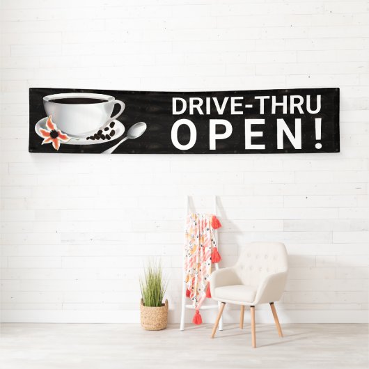 Koffie rijden door spandoek (Insitu)