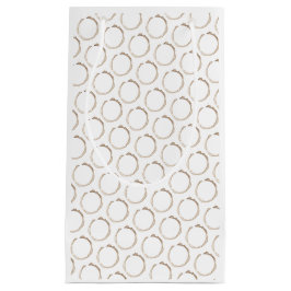 KOFFIE Ringen Bruin Wit Ambachtelijk Leuk Klein Cadeauzakje