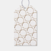 KOFFIE Ringen Bruin Wit Artisan Plezier Cadeaulabel (Voorkant)