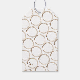 KOFFIE Ringen Bruin Wit Artisan Plezier Cadeaulabel