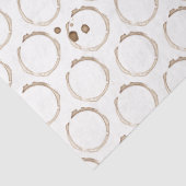 KOFFIE Ringen Bruin Wit Artisan Plezier Tissuepapier (Detail)