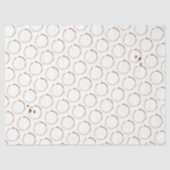 KOFFIE Ringen Bruin Wit Artisan Plezier Tissuepapier (Voorkant)