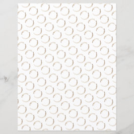 Koffie Ringen Patroon Bruin Wit Morning Fun