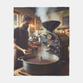 Koffie Roaster Fleece Deken (Voorkant)